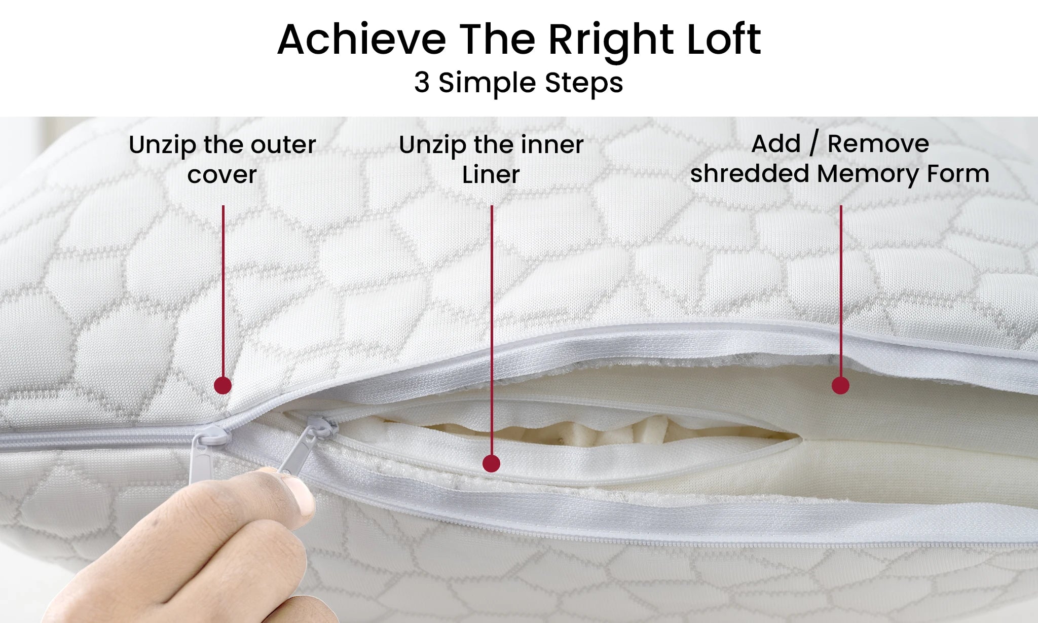 Queen Memory Foam Pillows (Set of 2)