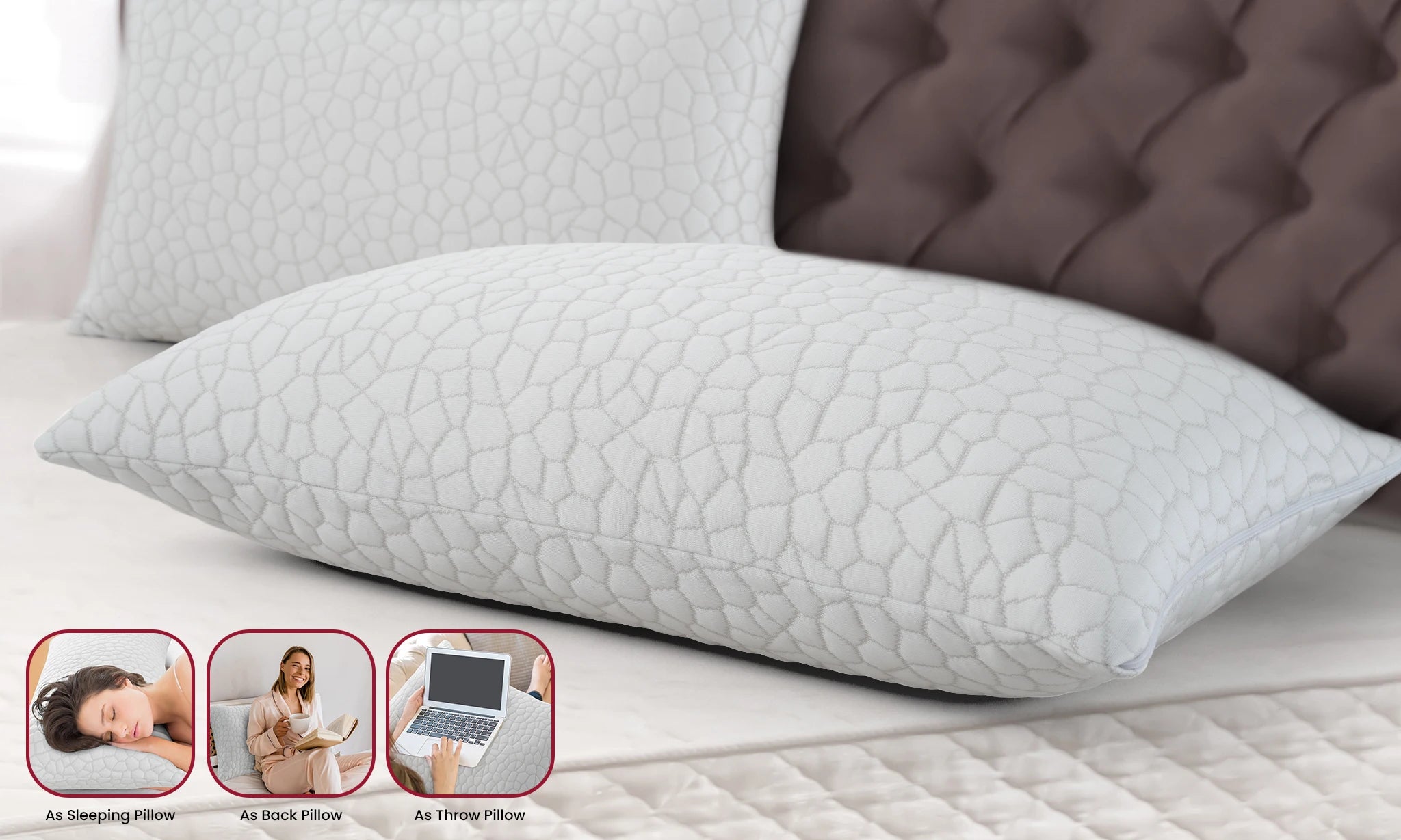 Queen Memory Foam Pillows (Set of 2)