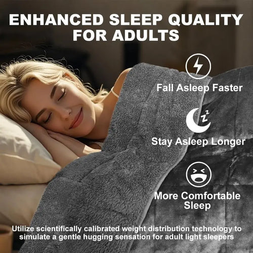 15lb Sherpa Weighted Throw Blanket