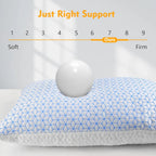 King Cooling Shredded Memory Foam Pillow Set (2 Pack)