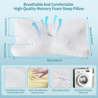 King Ergonomic Cooling Memory Foam Pillow