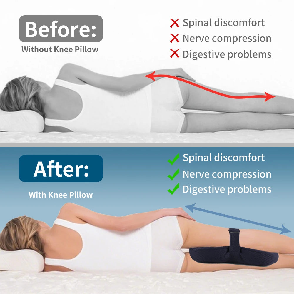 Ergonomic Knee Pillow for Side Sleepers