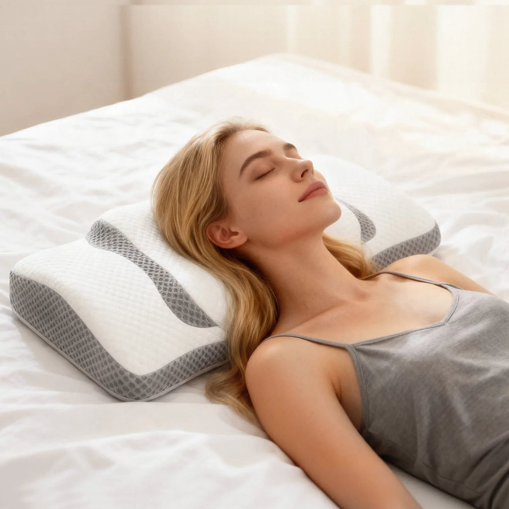 Queen Ergonomic Cervical Memory Foam Pillow
