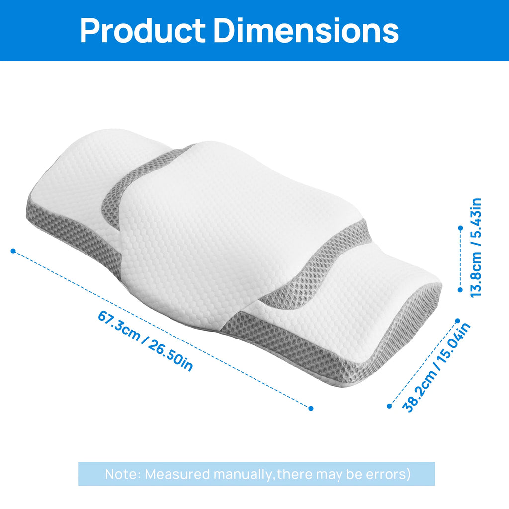 Queen Ergonomic Cervical Memory Foam Pillow