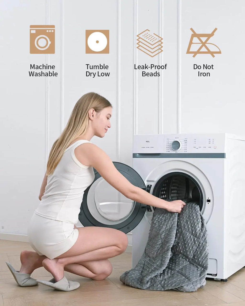 15lb Cooling Weighted Blanket (Queen)