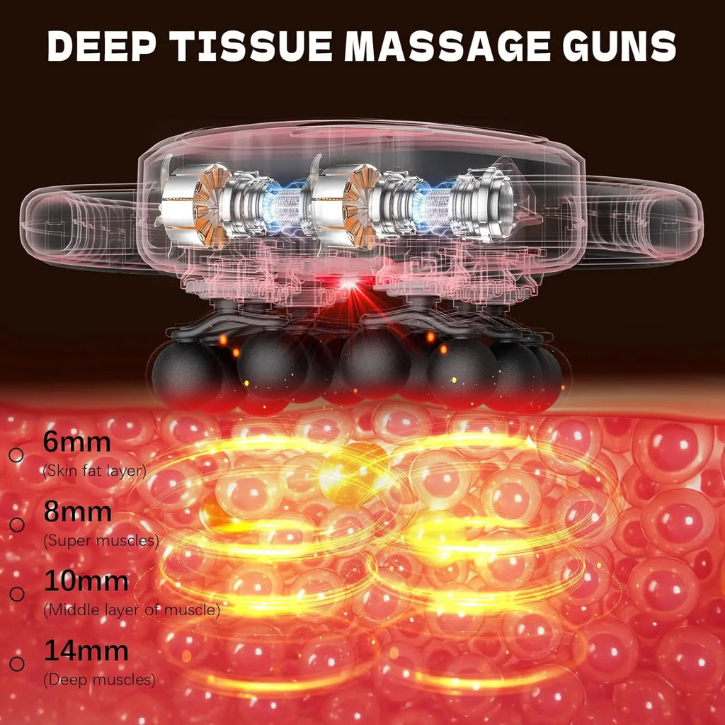 12-Head Deep Tissue Massage Gun