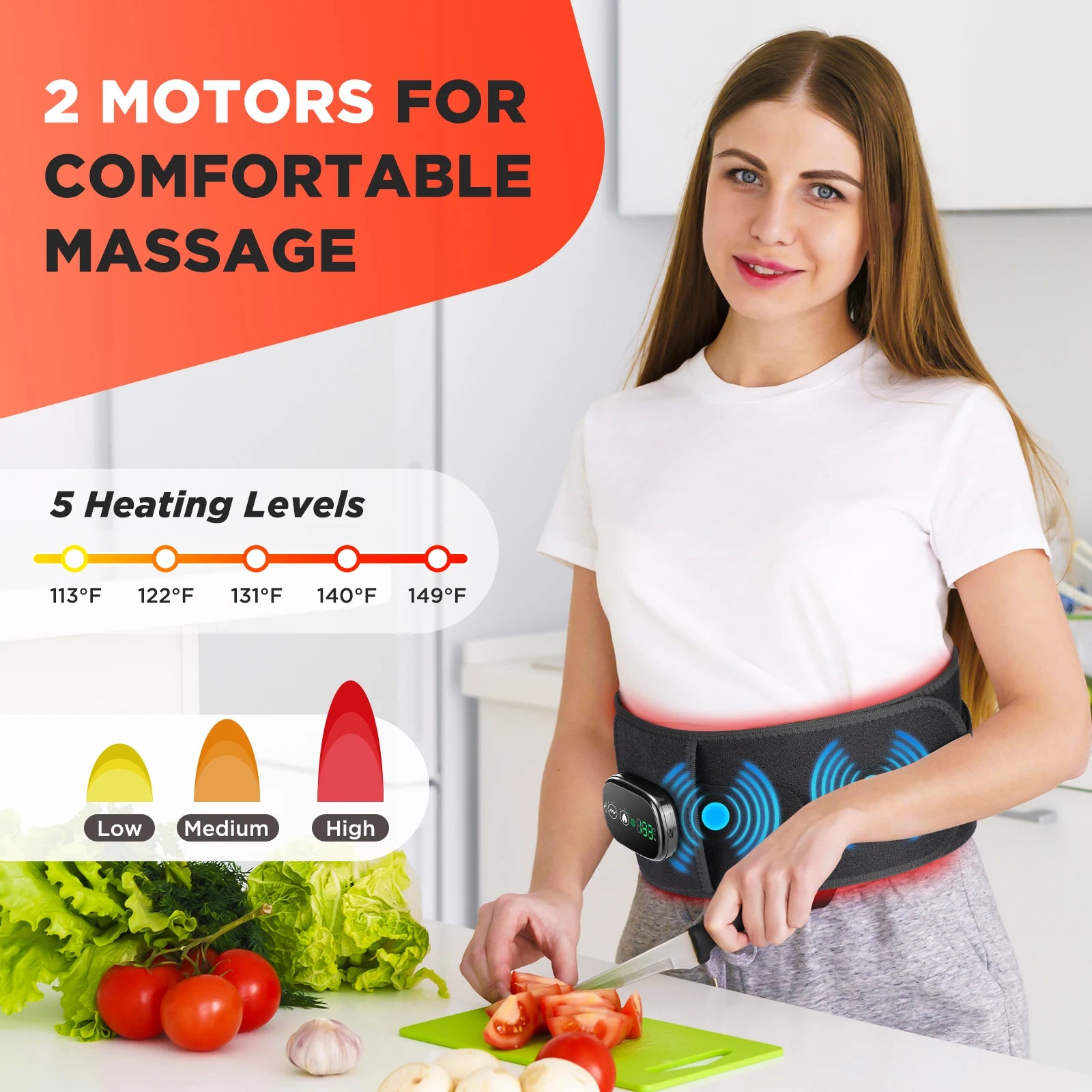 Heated Waist Massager Belt