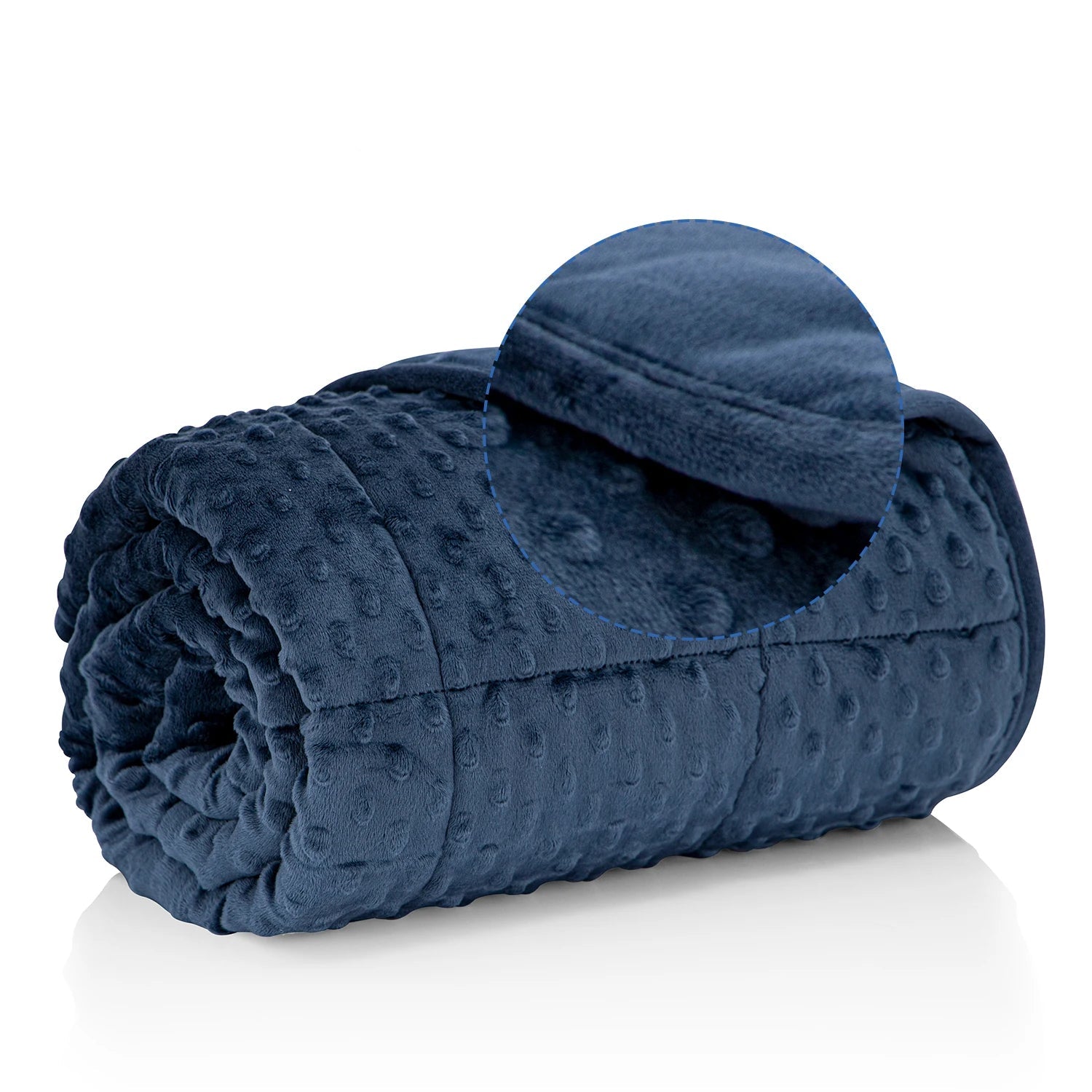 Navy All-Season Minky Weighted Blanket