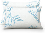 Cooling Bamboo Memory Foam Pillow (Queen, 2 Pack)