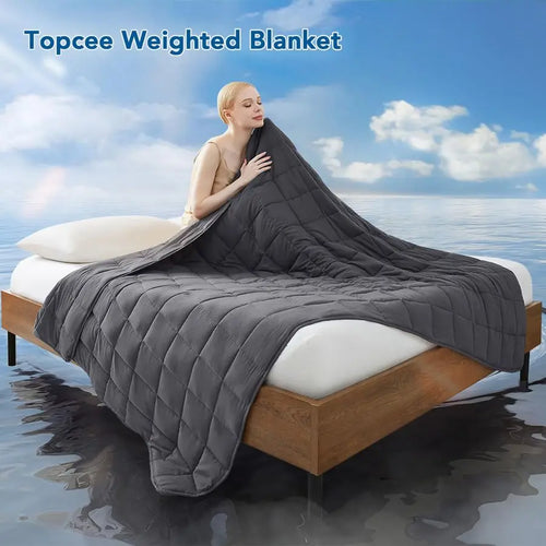 20lb Cooling Microfiber Weighted Blanket (Queen)
