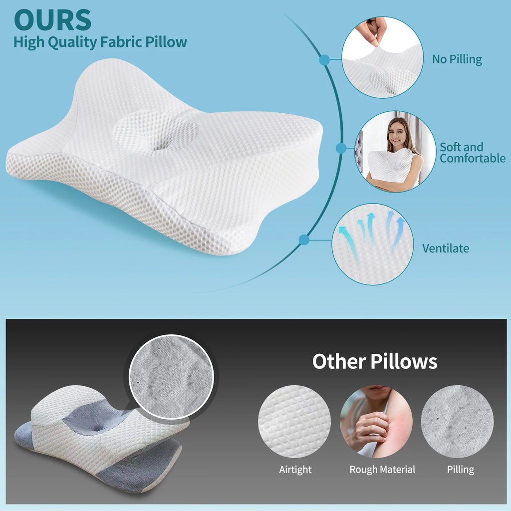 King Ergonomic Cooling Memory Foam Pillow