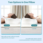 King Ergonomic Cooling Memory Foam Pillow