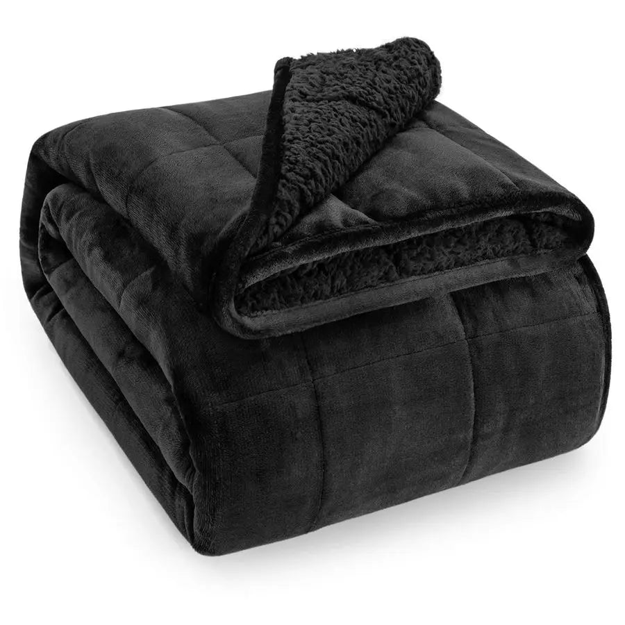 15lb Dual-Sided Sherpa Weighted Blanket