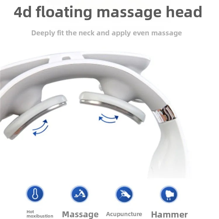 4-Head Rechargeable Neck Massager