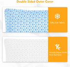 King Cooling Shredded Memory Foam Pillow Set (2 Pack)
