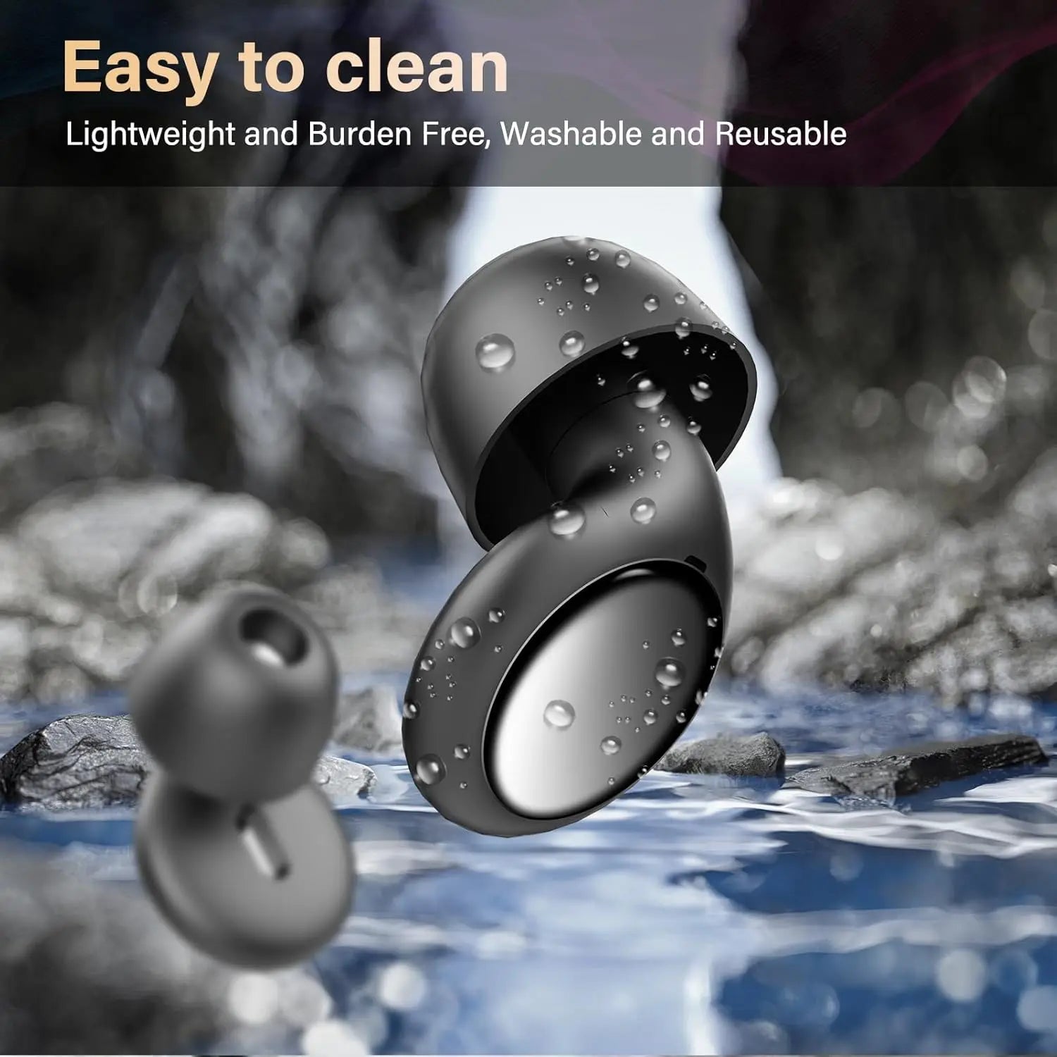 Reusable Noise-Reducing Sleep Ear Plugs