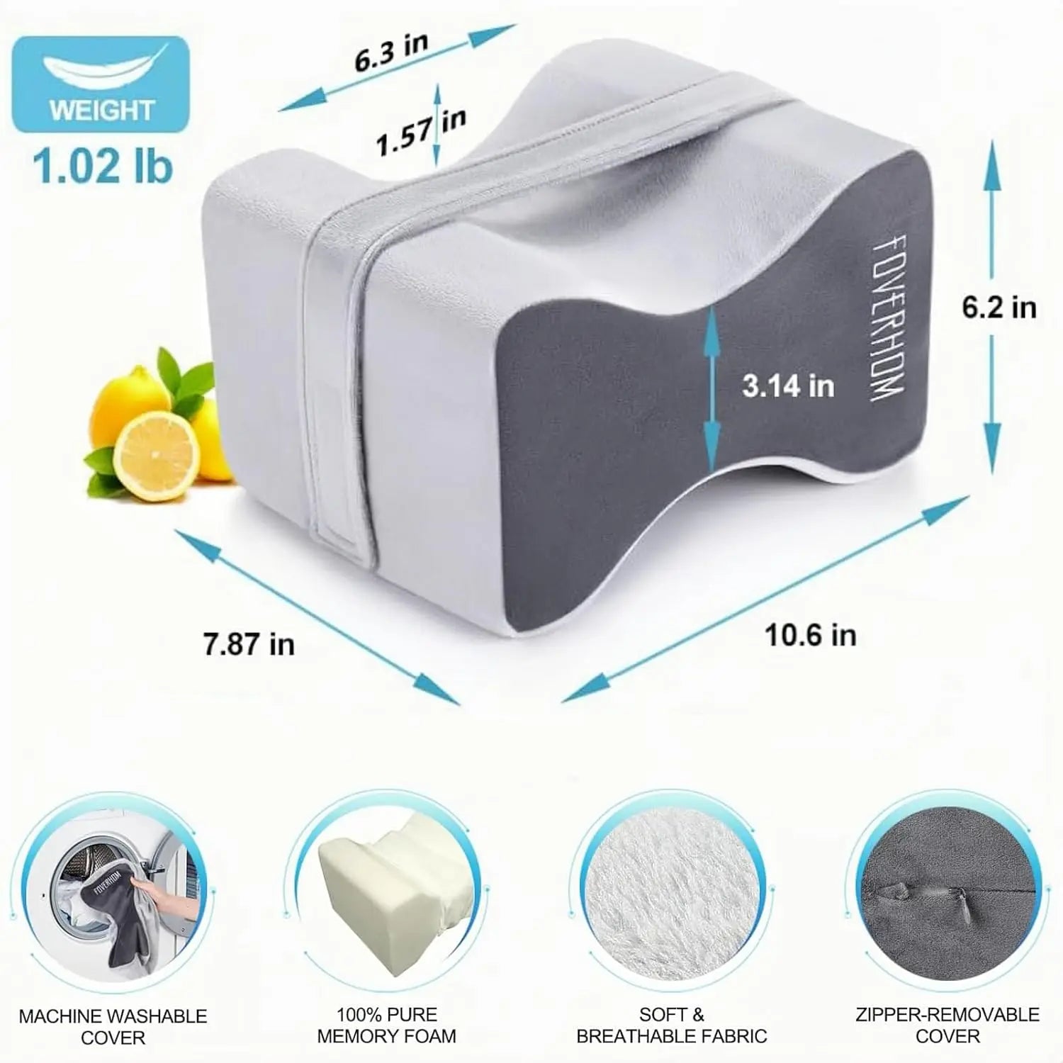Premium Memory Foam Knee Pillow