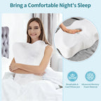 King Ergonomic Cooling Memory Foam Pillow