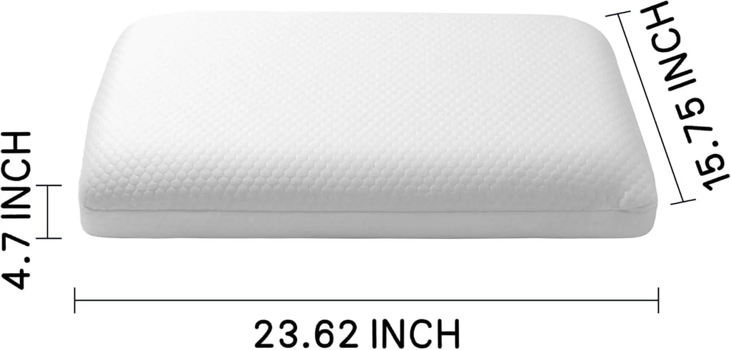 Cooling Memory Foam Neck Support Pillow (Set of 2)