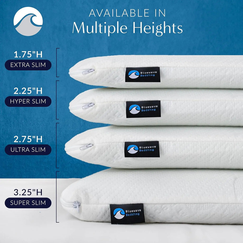 Ultra Slim Gel Memory Foam Pillow