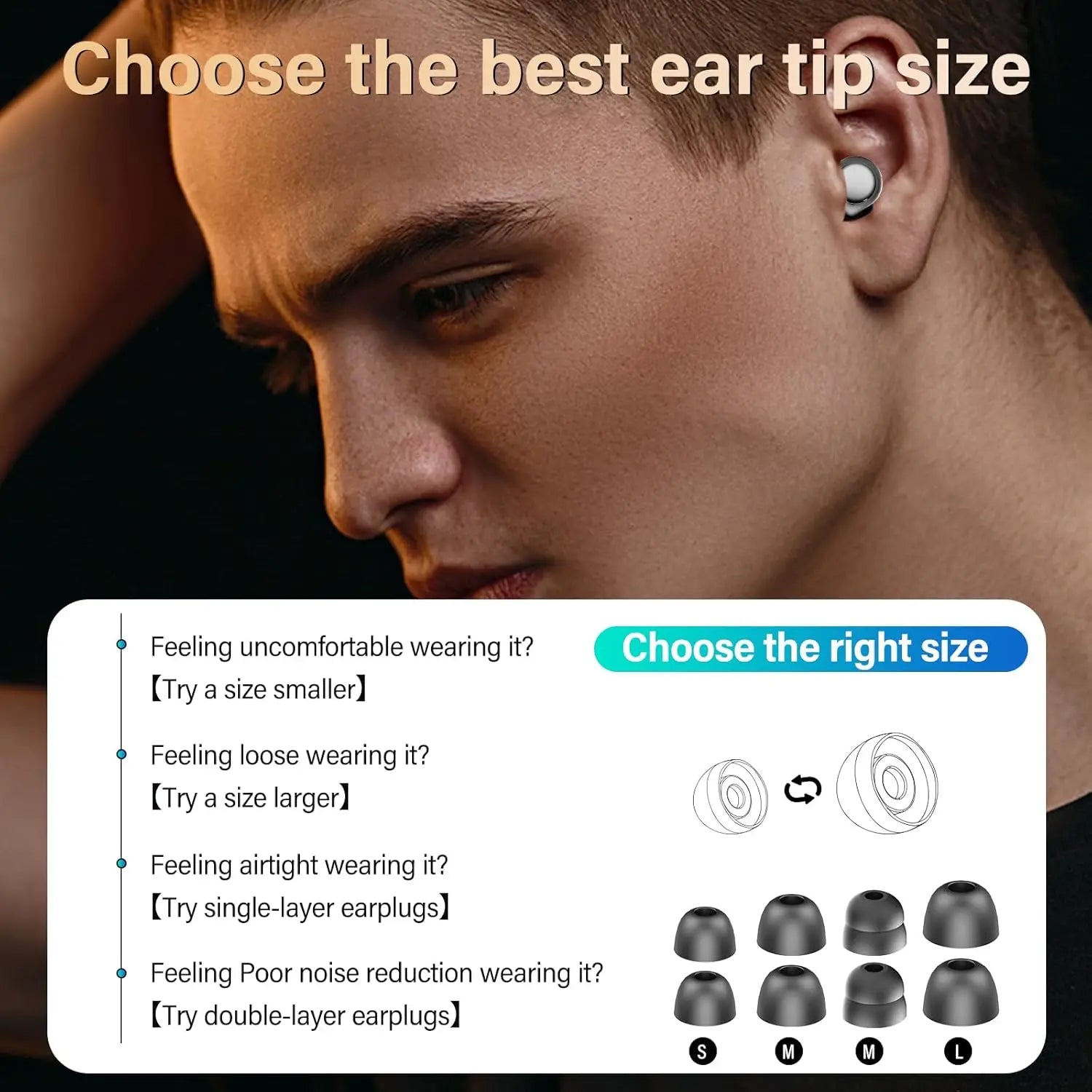 Reusable Noise-Reducing Sleep Ear Plugs