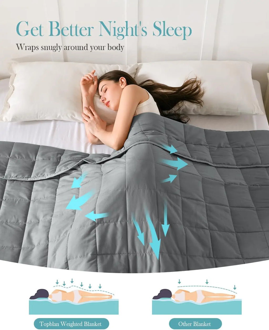 12lb Cooling Weighted Blanket (Queen)